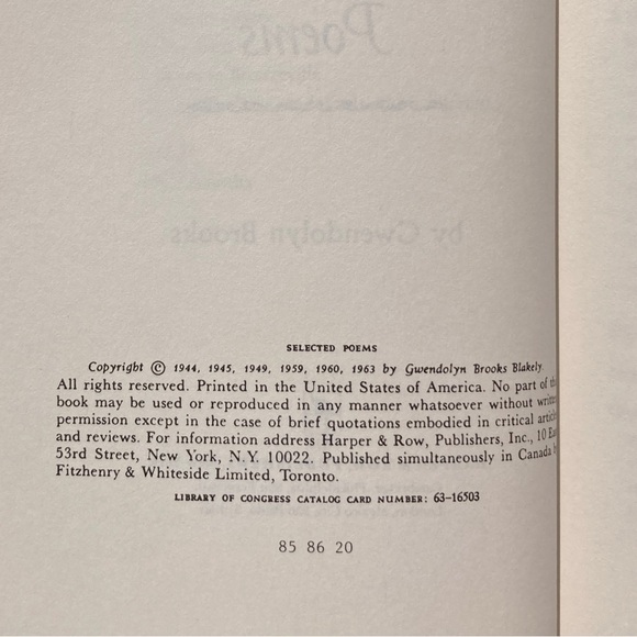 1963 The Poems of Richard Wilbur Selected Poems Gwendolyn Brooks Modernist - Picture 9 of 13